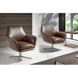ROSSAS design bőr fotel - konyak Angel Cerdá