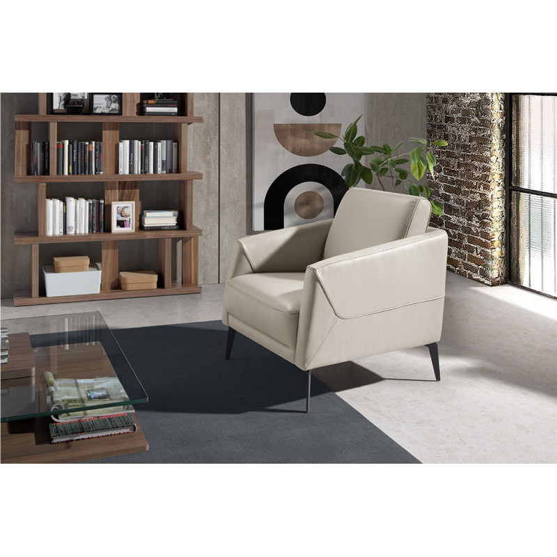 PARADA design bőr fotel - taupe