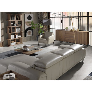 PARADA design bőr fotel - taupe