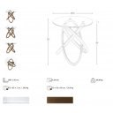 WOODEN RING prémium lerakóasztal - 55cm