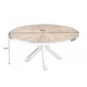 BARRACUDA STAR kerek teakfa étkezőasztal - 120/140cm