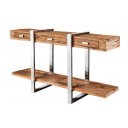 BARRACUDA STAR modern teakfa konzolasztal 140cm