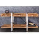 BARRACUDA STAR modern teakfa konzolasztal 140cm