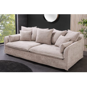 HEAVEN modern 3 személyes kanapé - beige bouclé
