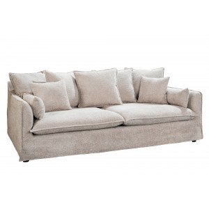 HEAVEN modern 3 személyes kanapé - beige bouclé