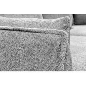 HEAVEN modern  sarokkanapé - szürke bouclé - 255cm
