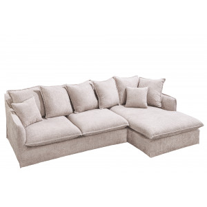 HEAVEN modern  sarokkanapé - beige bouclé - 255cm