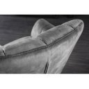 PAPILLON design bársony fotel - szürke