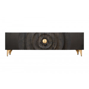 GOLDEN SUNSET design mangófa TV-szekrény - 180cm