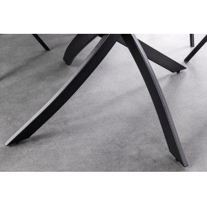 LISBOA kerek kerámia étkezőasztal - 120cm - szürke