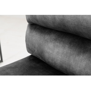 COMFORT modern bársony bárszék - antracit