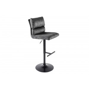COMFORT modern bársony bárszék - antracit