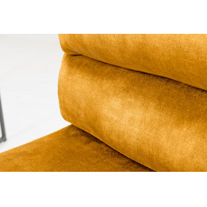 COMFORT modern bársony bárszék - okker