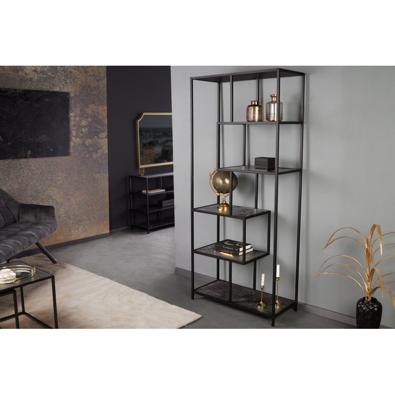 SLIM LINE modern polc - 185cm - antracit márvány