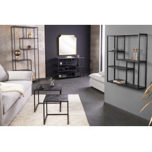 SLIM LINE modern polc - 185cm - antracit márvány