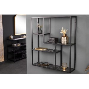 SLIM LINE modern fali polc - 90cm - antracit márvány INVICTA