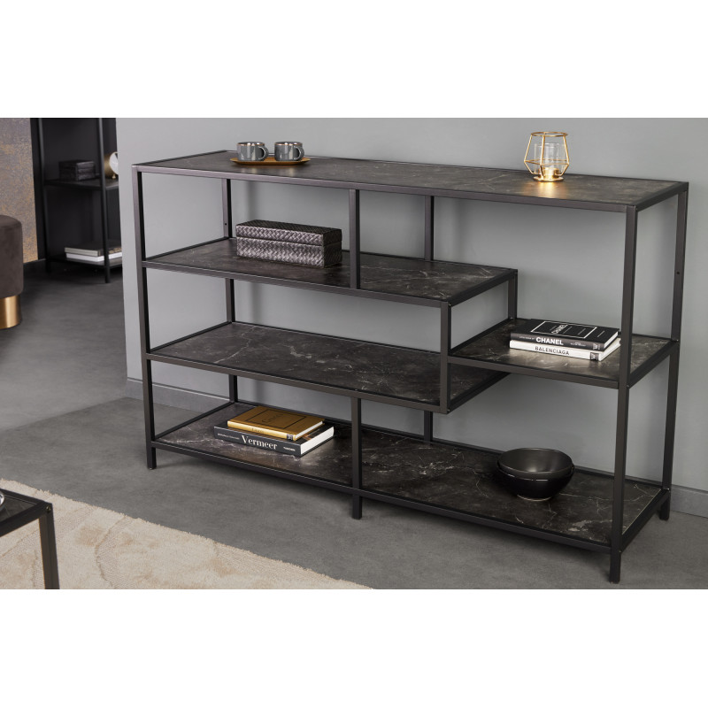 SLIM LINE modern polc - 115cm - antracit márvány