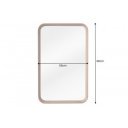 AMSTERDAM modern tükör - 80cm - tölgy