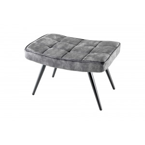 SCANDINAVIA design bársony fotel - szürke