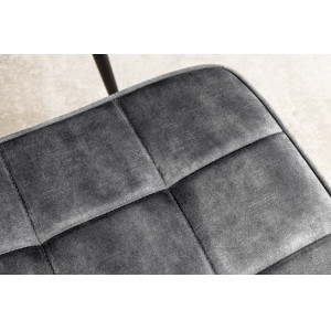 SCANDINAVIA design bársony fotel - szürke