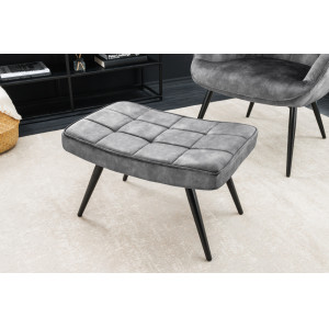 SCANDINAVIA design bársony fotel - szürke