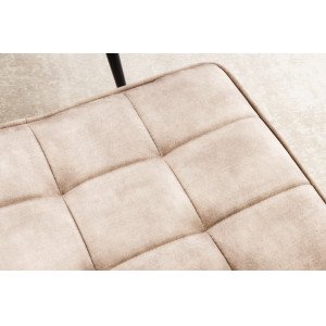 SCANDINAVIA design bársony fotel - beige