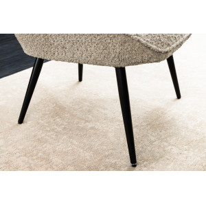 SCANDINAVIA design bouclé fotel - beige