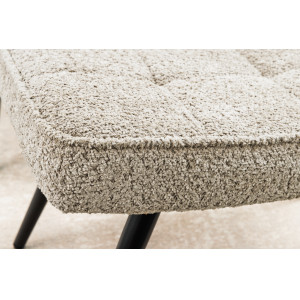 SCANDINAVIA design bouclé fotel - beige