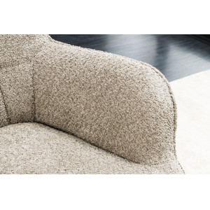 SCANDINAVIA design bouclé fotel - beige