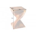 HELIX modern fa lerakóasztal - 30cm