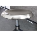 INDUSTRIAL modern fém bárszék - ezüst