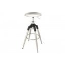 INDUSTRIAL modern fém bárszék - ezüst