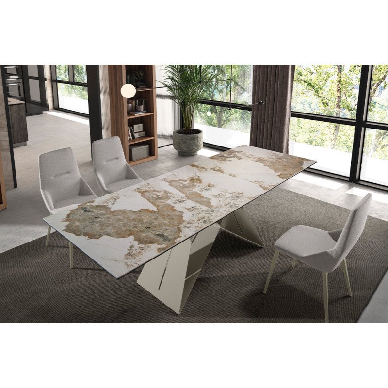 ESTELA design bővíthető kerámia étkezőasztal - 180-240cm