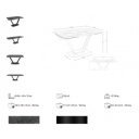 RODELLAR bővíthető kerámia design étkezőasztal - 160-240cm