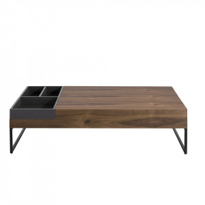 MAELLA design dohányzóasztal - dió - 140cm