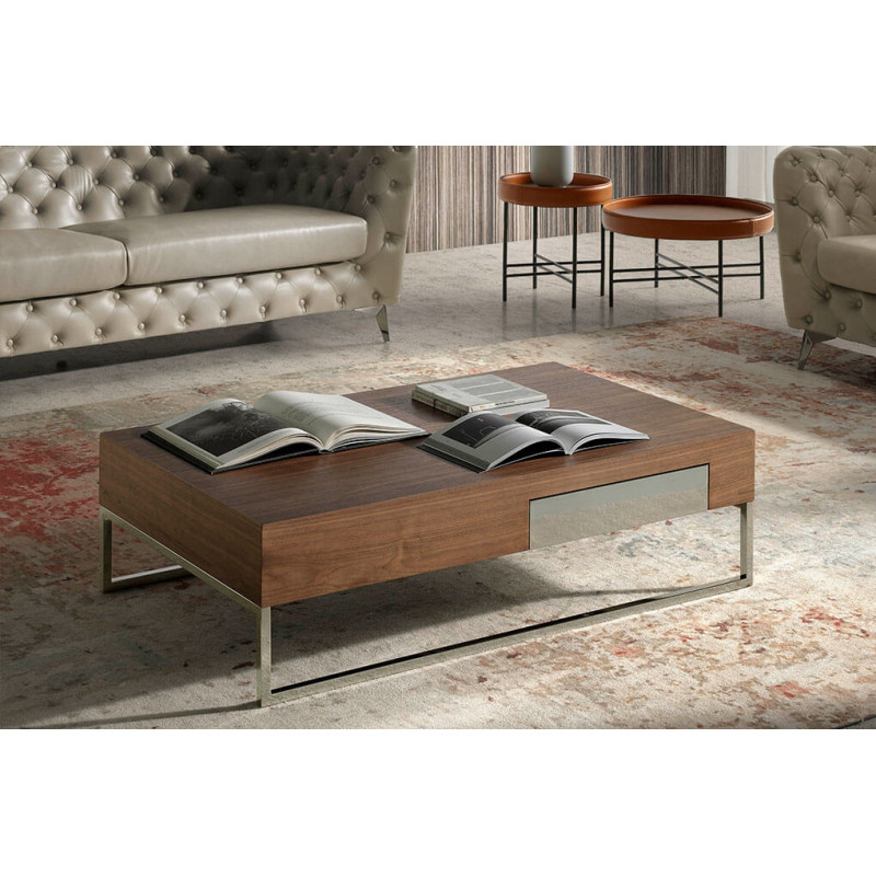 JAVIER design dohányzóasztal - dió - 120cm