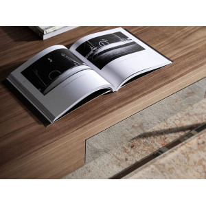JAVIER design dohányzóasztal - dió - 120cm
