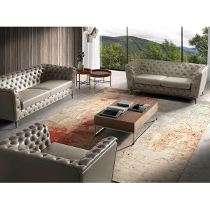 JAVIER design dohányzóasztal - dió - 120cm