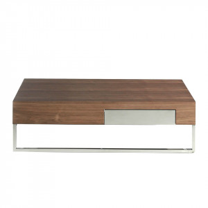 JAVIER design dohányzóasztal - dió - 120cm