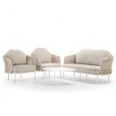 AMALFI prémium kültéri szett - szürke/beige