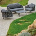 AMALFI prémium kültéri szett - szürke/beige