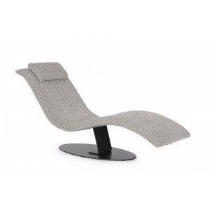 PALOMA design fotel/heverő - szürke boucle BIZZOTTO