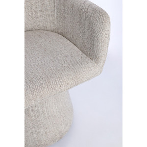 OTTAWA design forgó fotel - szürke/beige