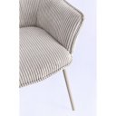 SERENA modern kordbársony szék - szürke