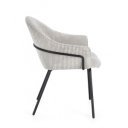 SERENA modern kordbársony szék - szürke