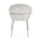 SERENA modern kordbársony szék - szürke
