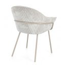 SERENA modern kordbársony szék - szürke