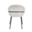 SERENA modern kordbársony szék - szürke
