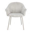 SERENA modern kordbársony szék - szürke