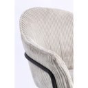 SERENA modern kordbársony szék - szürke